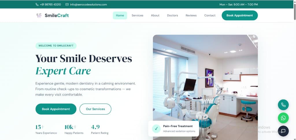 SmileCraft — Modern Dental Clinic